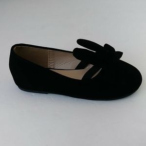 Infant & Toddlers Black Velvet Shoes